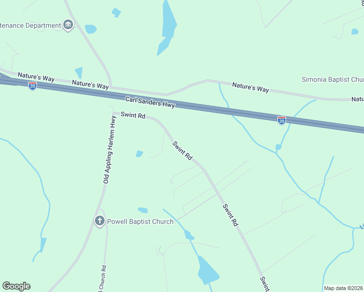 map of restaurants, bars, coffee shops, grocery stores, and more near 1666 Swint Road in Harlem