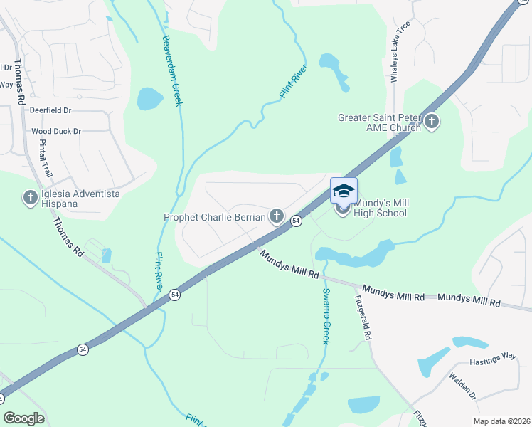 map of restaurants, bars, coffee shops, grocery stores, and more near 83 Tyler Ridge in Jonesboro