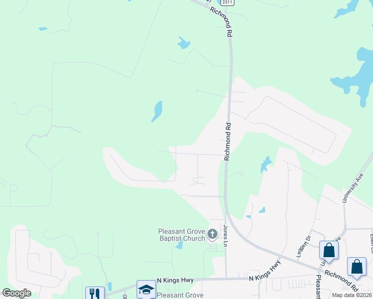 map of restaurants, bars, coffee shops, grocery stores, and more near 5104 Rochelle Lane in Texarkana