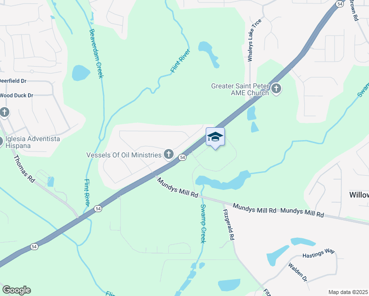 map of restaurants, bars, coffee shops, grocery stores, and more near 131 Tyler Ridge in Jonesboro