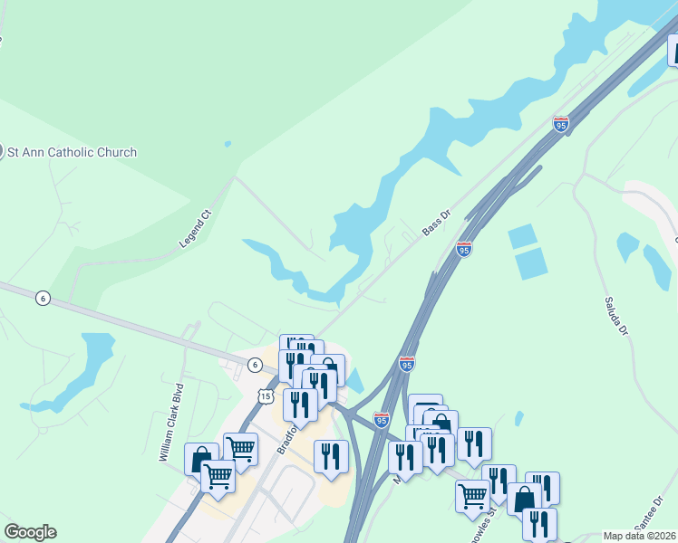 map of restaurants, bars, coffee shops, grocery stores, and more near 363 Legend Court in Santee