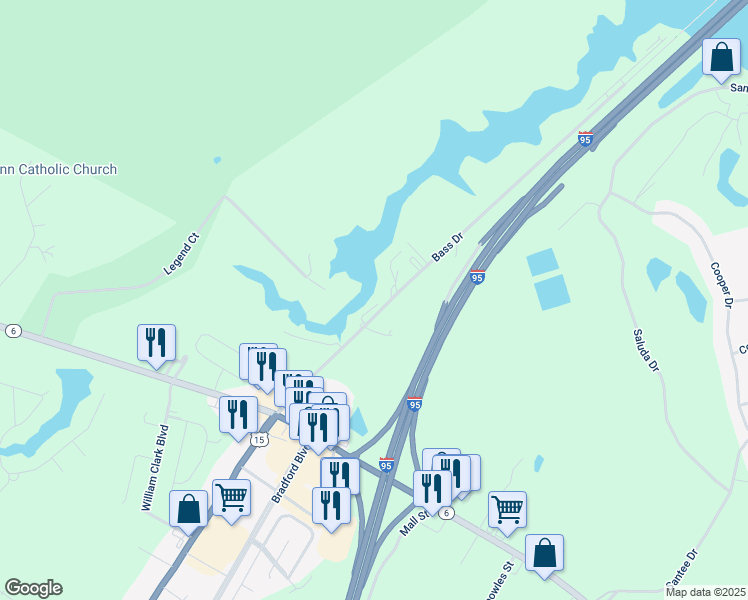 map of restaurants, bars, coffee shops, grocery stores, and more near 1081 Huran Lane in Santee
