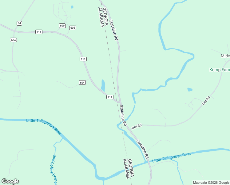 map of restaurants, bars, coffee shops, grocery stores, and more near 1753 County Road 111 in Ranburne