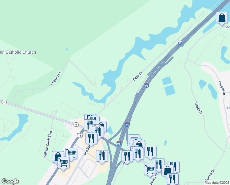 map of restaurants, bars, coffee shops, grocery stores, and more near 1081 Huran Lane in Santee