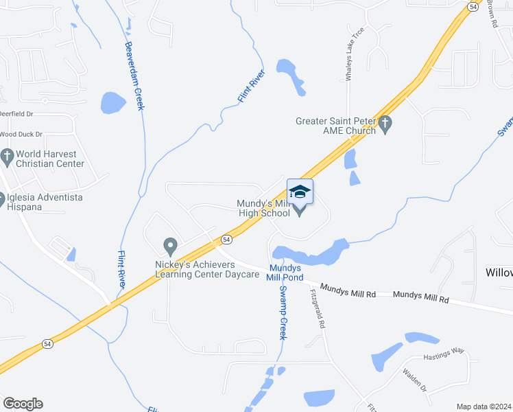 map of restaurants, bars, coffee shops, grocery stores, and more near 131 Tyler Ridge in Jonesboro