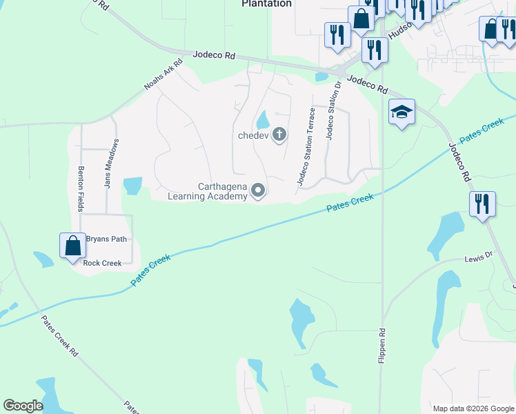 map of restaurants, bars, coffee shops, grocery stores, and more near 167 Summer Leigh Drive in Stockbridge
