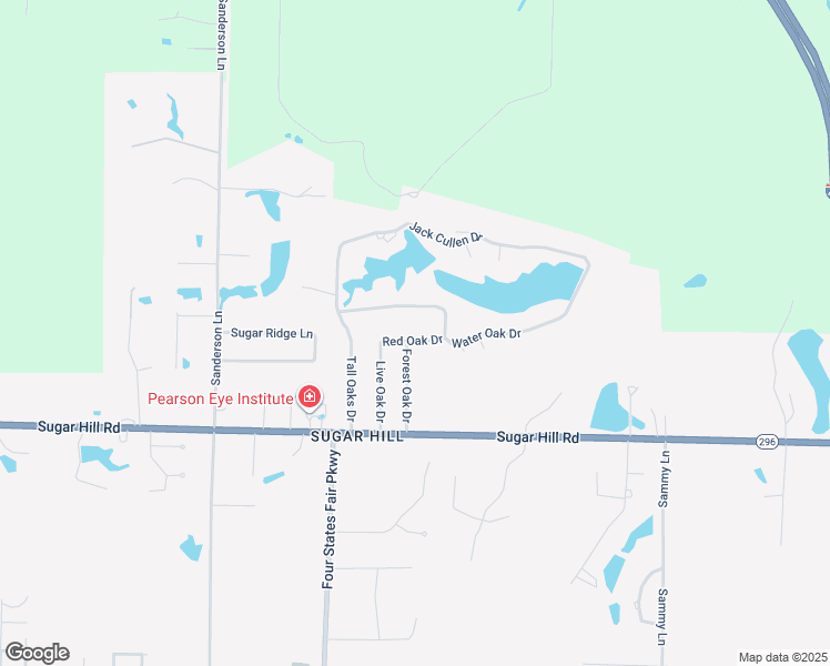 map of restaurants, bars, coffee shops, grocery stores, and more near 3601 Red Oak Drive in Texarkana