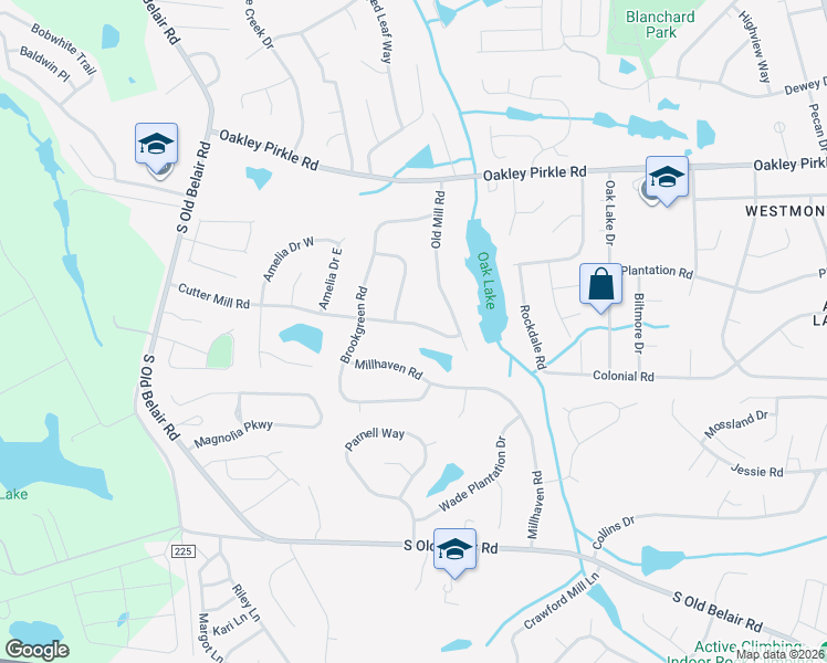 map of restaurants, bars, coffee shops, grocery stores, and more near 4658 Cutter Mill Road in Martinez