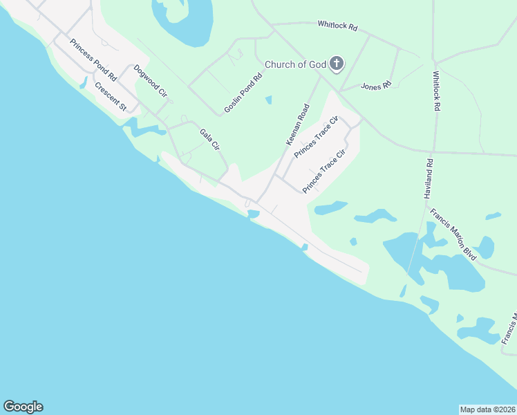 map of restaurants, bars, coffee shops, grocery stores, and more near 3686 Princess Pond Road in Summerton