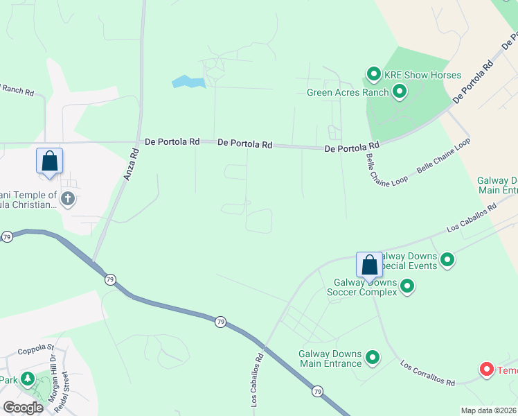 map of restaurants, bars, coffee shops, grocery stores, and more near 43550 Dash for Cash Circle in Temecula