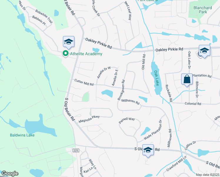 map of restaurants, bars, coffee shops, grocery stores, and more near 4684 Cutter Mill Road in Martinez