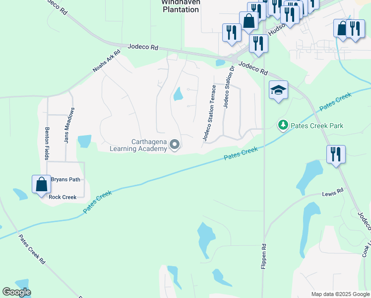 map of restaurants, bars, coffee shops, grocery stores, and more near 139 Summer Leigh Drive in Stockbridge