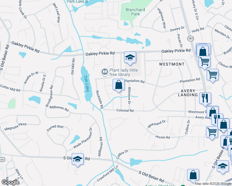 map of restaurants, bars, coffee shops, grocery stores, and more near 327 Oak Lake Drive in Martinez
