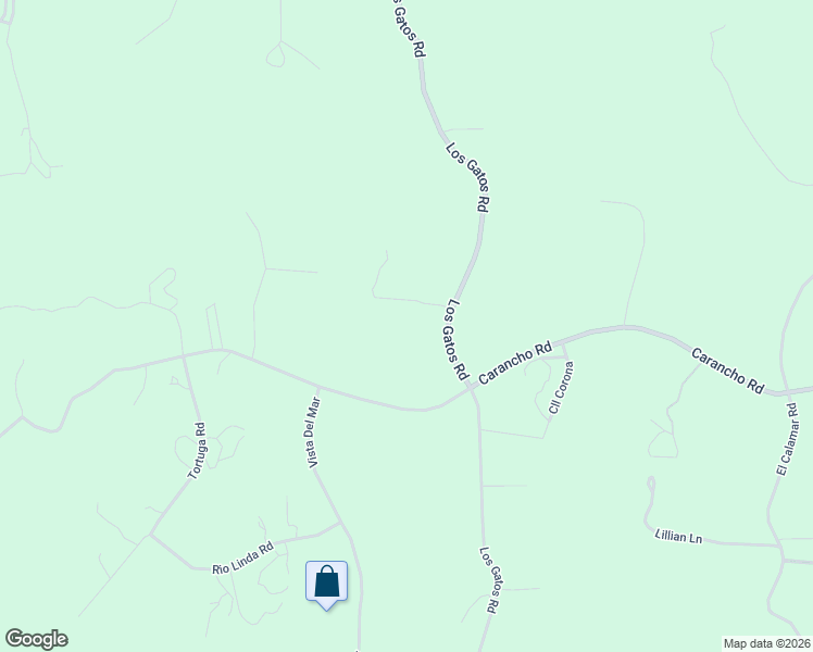 map of restaurants, bars, coffee shops, grocery stores, and more near Calle Mariposa in Oceanside