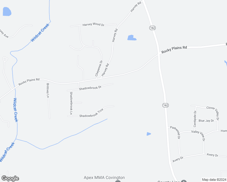 map of restaurants, bars, coffee shops, grocery stores, and more near 195 Shadowbrook Drive in Covington