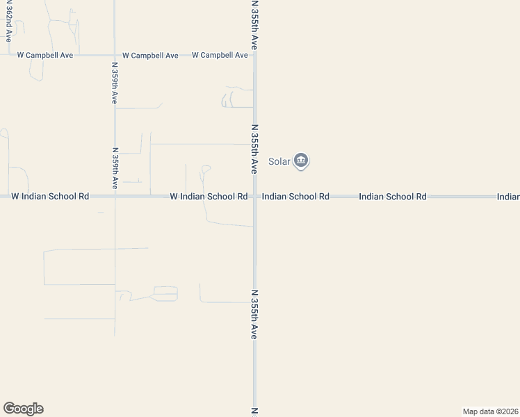 map of restaurants, bars, coffee shops, grocery stores, and more near 34304-35498 Indian School Rd in Tonopah