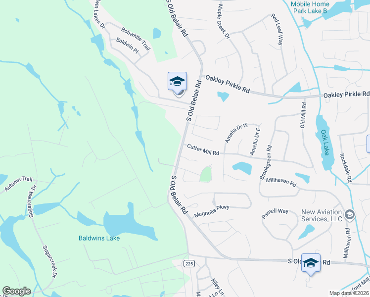 map of restaurants, bars, coffee shops, grocery stores, and more near 4724 Cutter Mill Road in Martinez