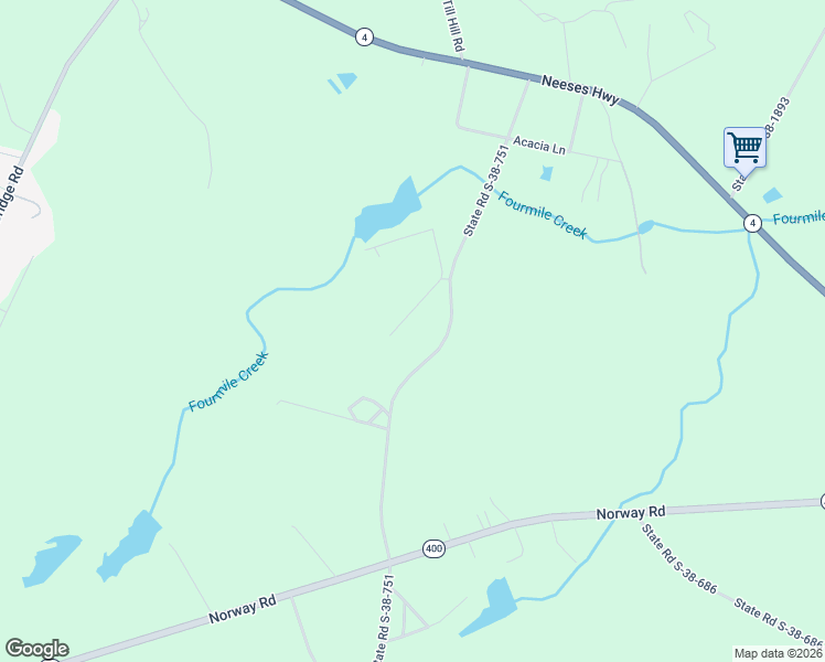 map of restaurants, bars, coffee shops, grocery stores, and more near 113-161 Dinkie Lee Lane in Orangeburg