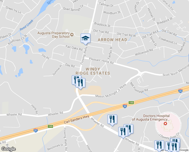 map of restaurants, bars, coffee shops, grocery stores, and more near 421 Old Anderson Road in Martinez