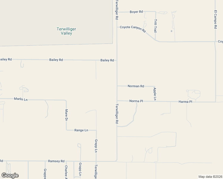 map of restaurants, bars, coffee shops, grocery stores, and more near 43285 Terwilliger Road in Anza