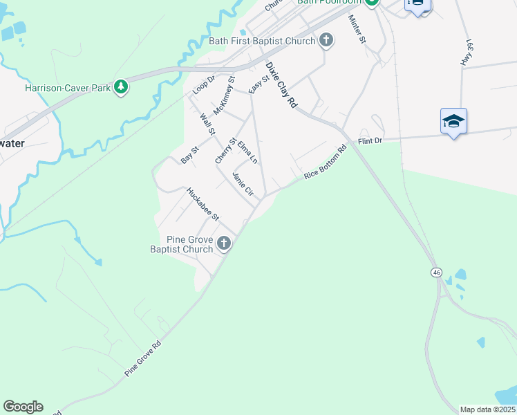 map of restaurants, bars, coffee shops, grocery stores, and more near 1011 Pine Grove Road in Beech Island