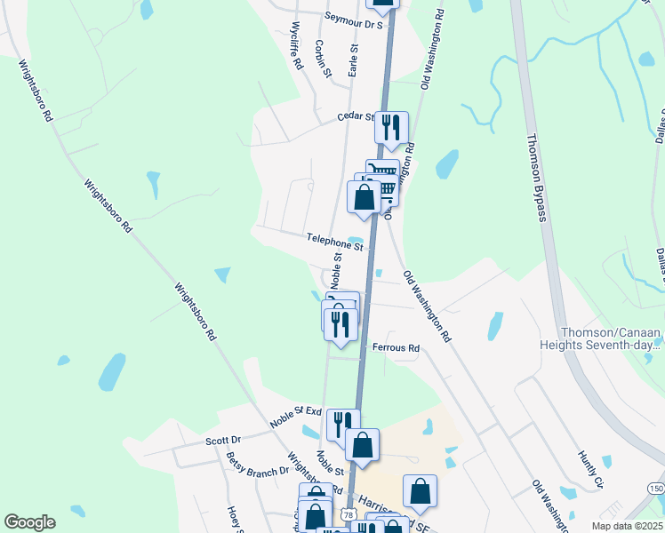 map of restaurants, bars, coffee shops, grocery stores, and more near 30 Heritage Villas in Thomson