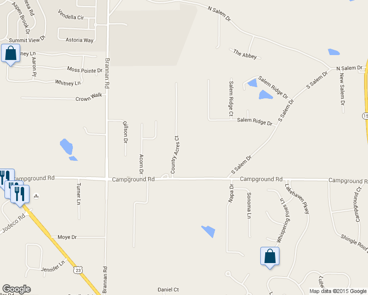 map of restaurants, bars, coffee shops, grocery stores, and more near 104 Country Acres Ct in McDonough