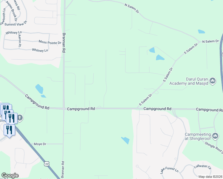 map of restaurants, bars, coffee shops, grocery stores, and more near 104 Country Acres Court in McDonough