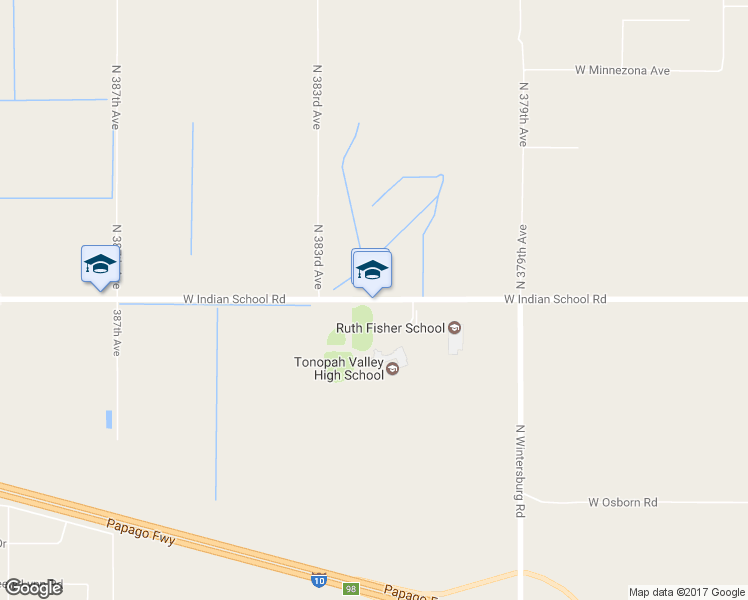 map of restaurants, bars, coffee shops, grocery stores, and more near 37559 West Indian School Road in Tonopah