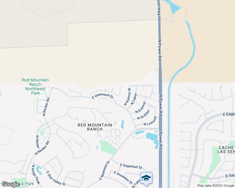 map of restaurants, bars, coffee shops, grocery stores, and more near 6334 East Viewmont Drive in Mesa