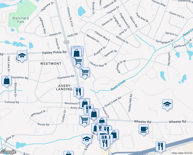map of restaurants, bars, coffee shops, grocery stores, and more near 333 Forest Court in Martinez