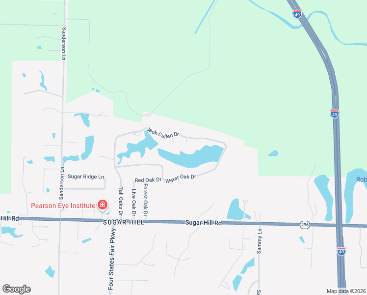 map of restaurants, bars, coffee shops, grocery stores, and more near 7405 Johna Circle in Texarkana