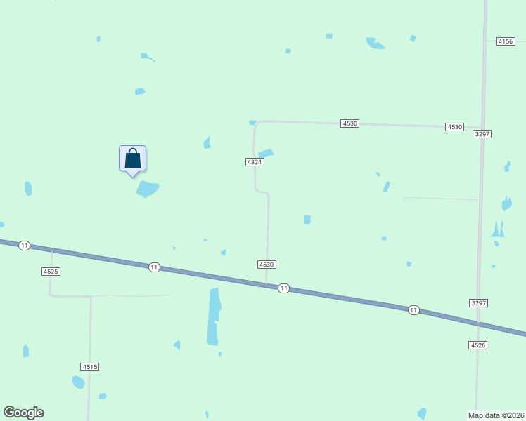 map of restaurants, bars, coffee shops, grocery stores, and more near 497 County Road 4530 in Ector