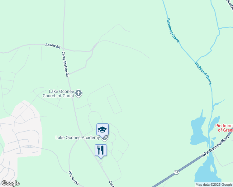map of restaurants, bars, coffee shops, grocery stores, and more near 1350 Legend Drive in Greensboro
