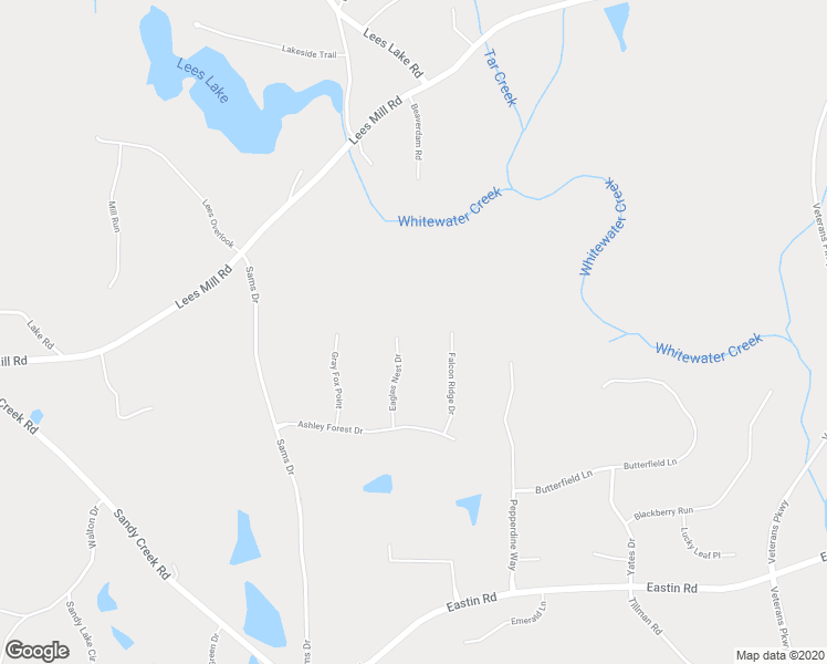 map of restaurants, bars, coffee shops, grocery stores, and more near 175 Eagles Nest Drive in Fayetteville