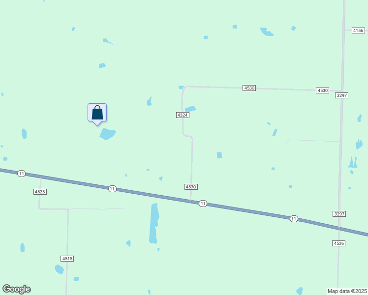 map of restaurants, bars, coffee shops, grocery stores, and more near 497 County Road 4530 in Ector
