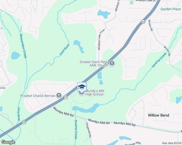 map of restaurants, bars, coffee shops, grocery stores, and more near 9579 Fayetteville Road in Jonesboro