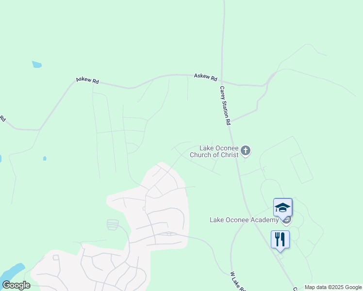 map of restaurants, bars, coffee shops, grocery stores, and more near 1081 Southwood Way in Greensboro