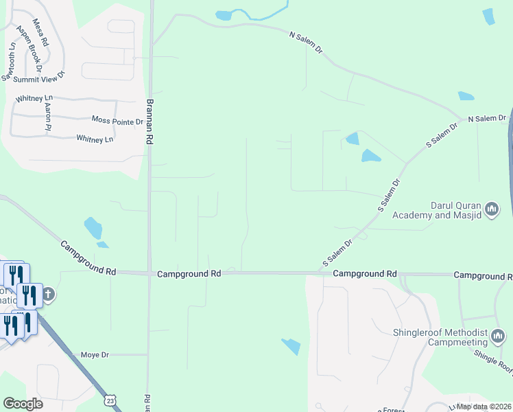 map of restaurants, bars, coffee shops, grocery stores, and more near 110 Country Acres Court in McDonough