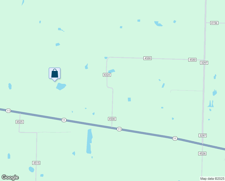 map of restaurants, bars, coffee shops, grocery stores, and more near 497 County Road 4530 in Ector