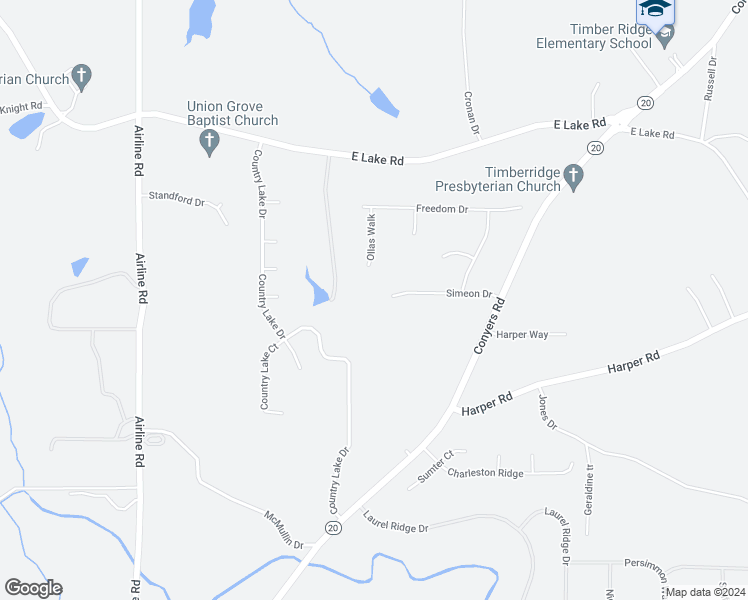 map of restaurants, bars, coffee shops, grocery stores, and more near 193 Simeon Drive in McDonough