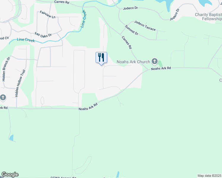 map of restaurants, bars, coffee shops, grocery stores, and more near 2755 Austin Lane in Jonesboro