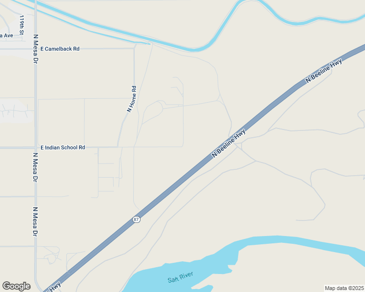 map of restaurants, bars, coffee shops, grocery stores, and more near 16274 East Indian School Road in Scottsdale