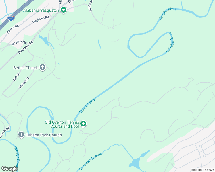 map of restaurants, bars, coffee shops, grocery stores, and more near 5136 Clubridge Drive East in Vestavia Hills