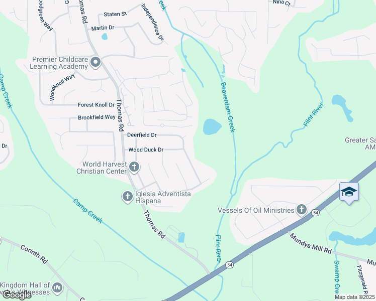 map of restaurants, bars, coffee shops, grocery stores, and more near 207 Deerfield Drive in Jonesboro