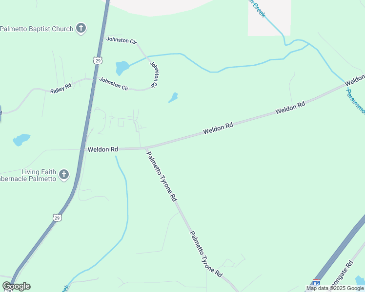 map of restaurants, bars, coffee shops, grocery stores, and more near 275 Weldon Road in Palmetto