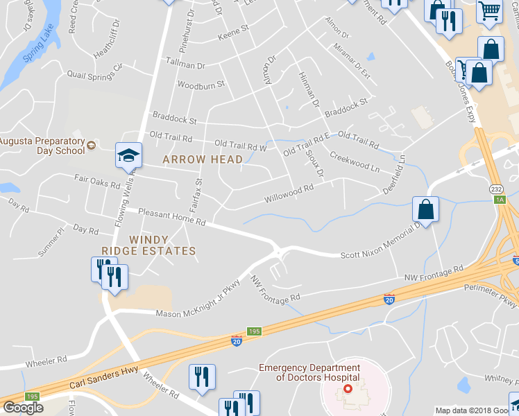 map of restaurants, bars, coffee shops, grocery stores, and more near 3958 Willowood Road in Martinez