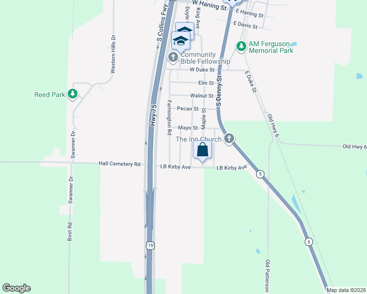 map of restaurants, bars, coffee shops, grocery stores, and more near 912 Ricketts Street in Howe