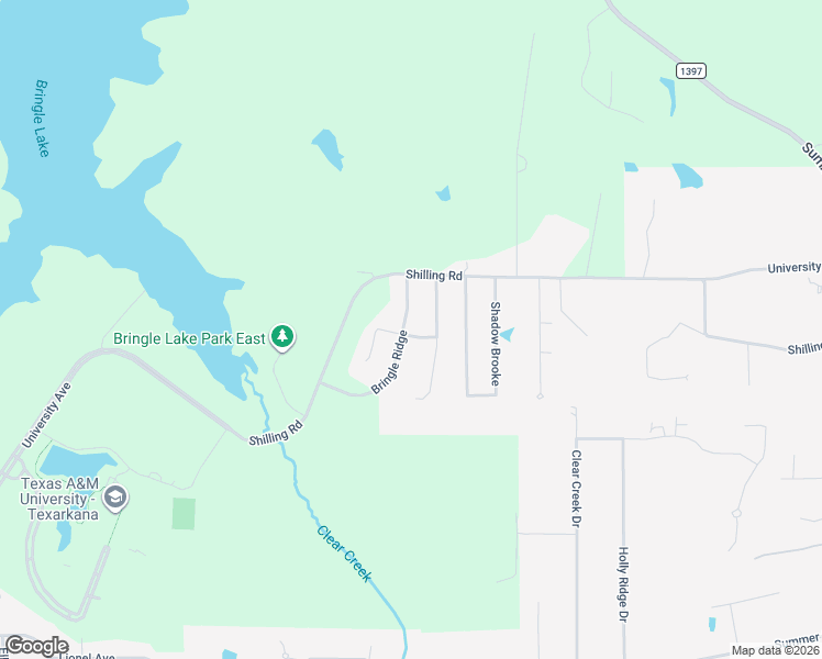map of restaurants, bars, coffee shops, grocery stores, and more near 7303 Bringle Ridge in Texarkana