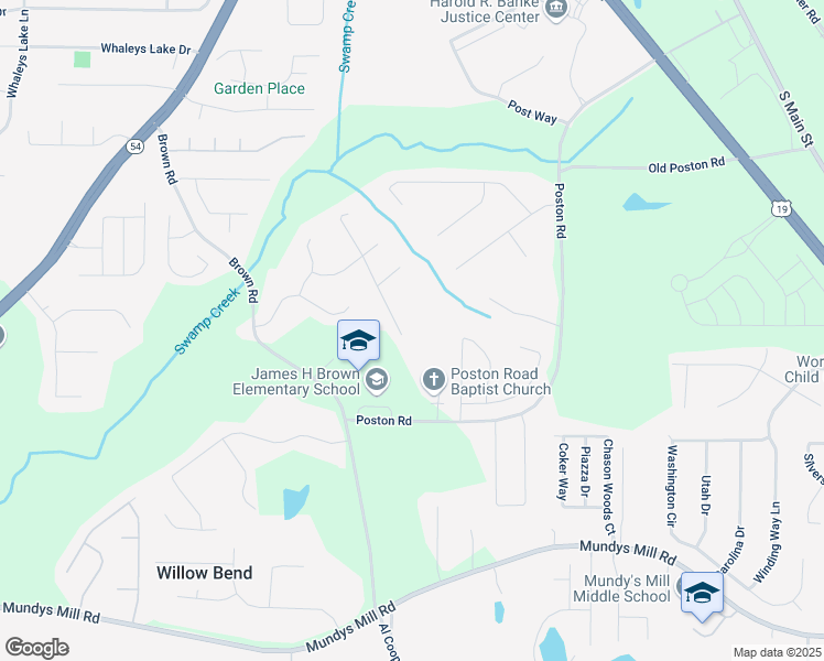 map of restaurants, bars, coffee shops, grocery stores, and more near 9526 Autumn Court in Jonesboro